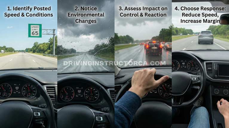 safe speed in California