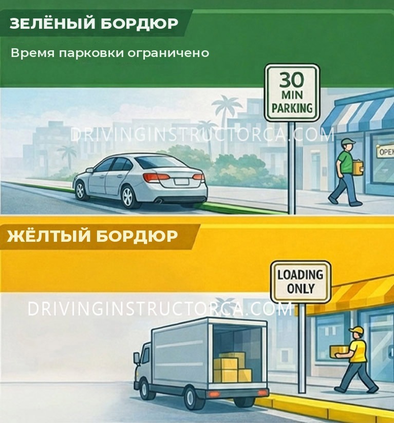 правила парковки в Калифорнии