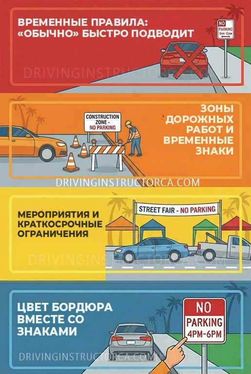 правила парковки в Калифорнии