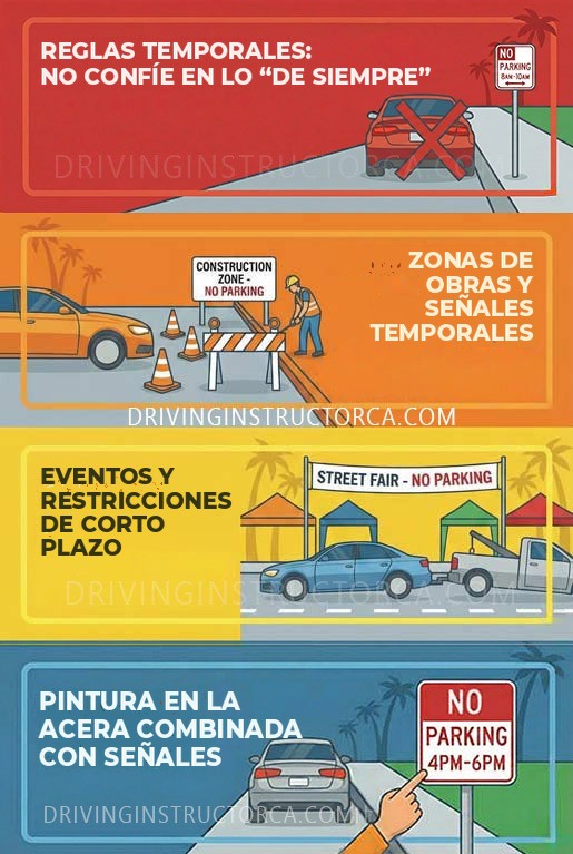 reglas de estacionamiento en California