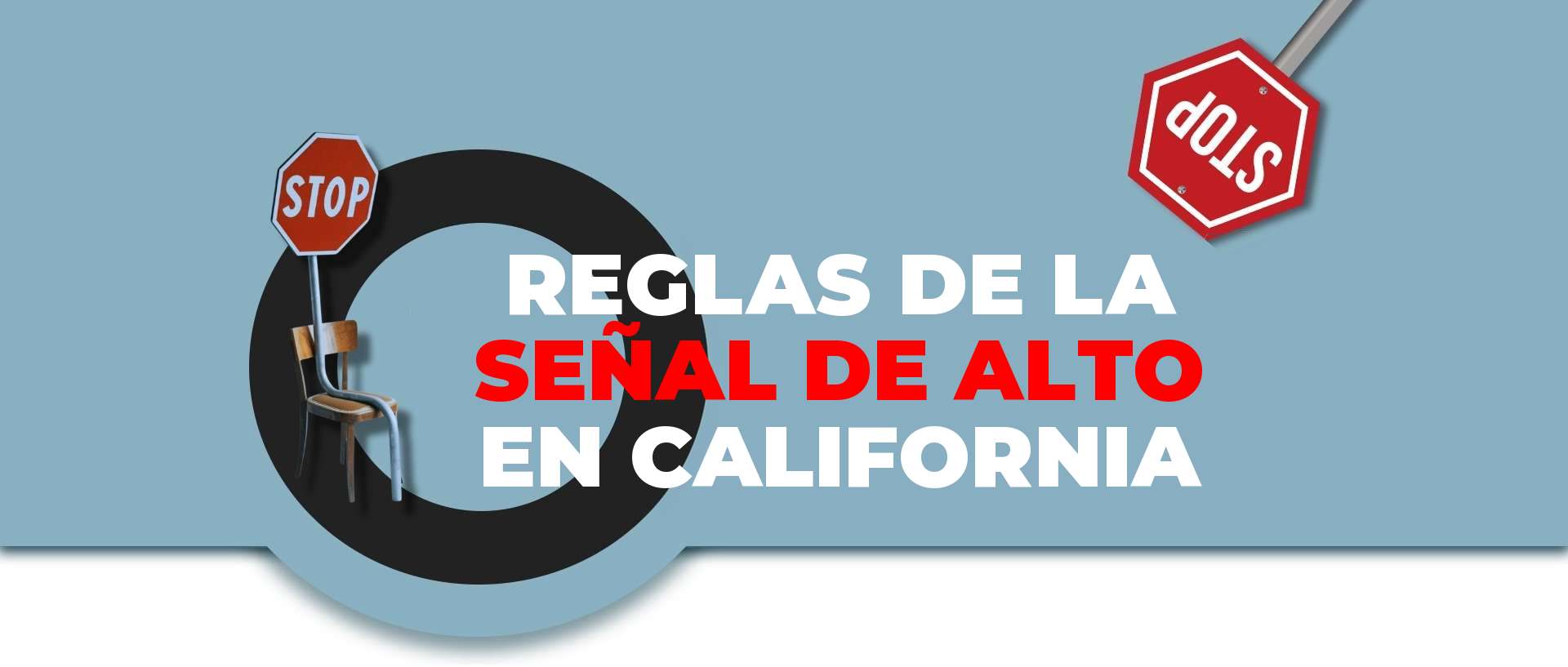 reglas de la señal de alto en California