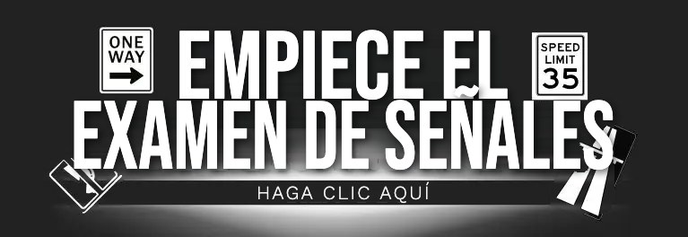 Señales y demarcaciones viales — exámenes de práctica del DMV